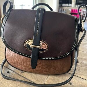 Dooney & Bourke Brown Leather Crossbody Bag